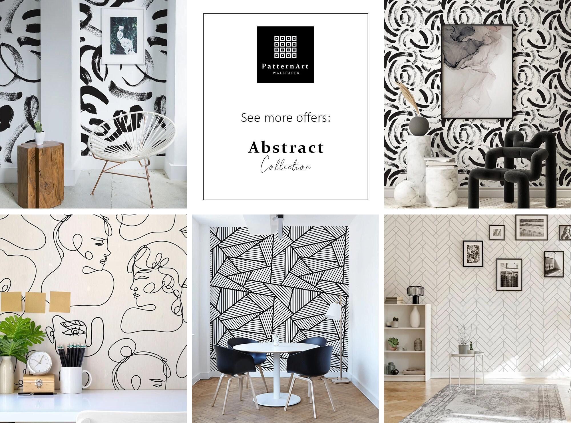 Dark Luxury Wallpaper, Art Deco Pattern, Peel and Stick Wallpaper ...