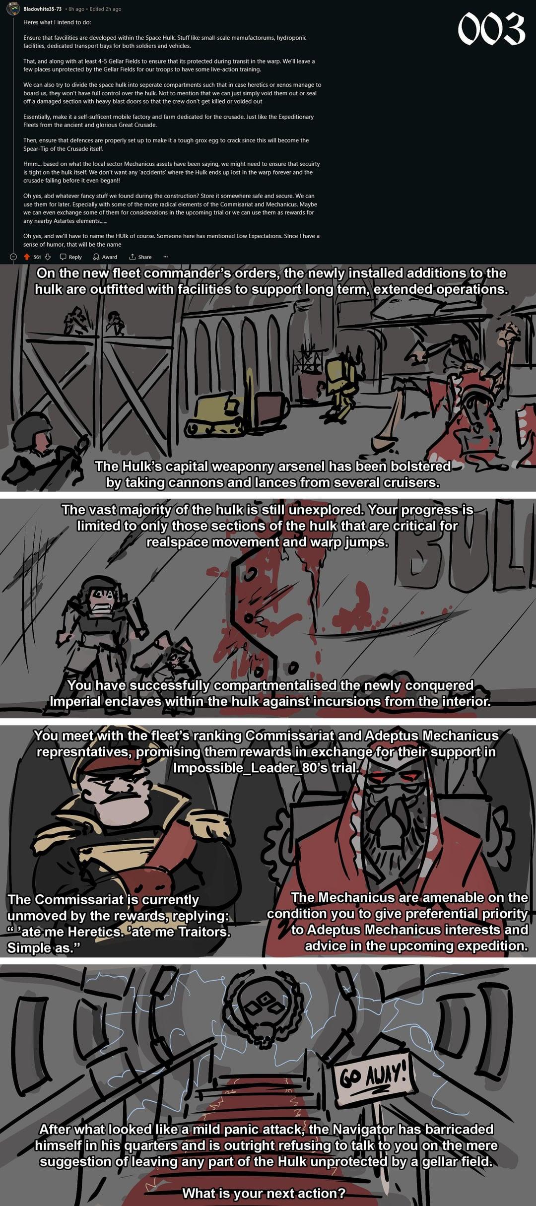 BATTLEFLEET GRIMDANK: 003 Top Comment is next post : r/Grimdank